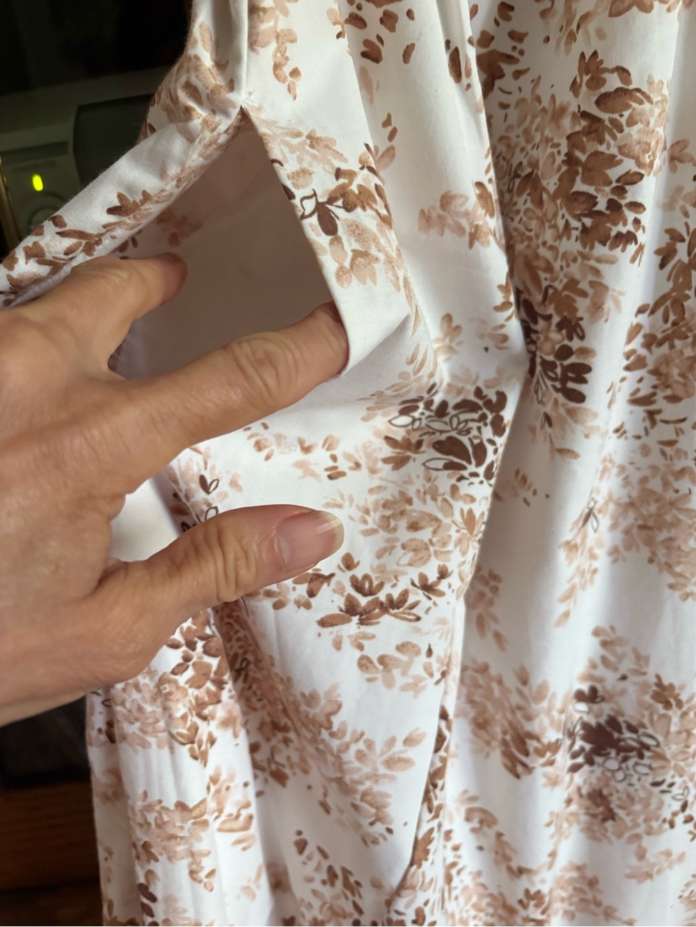Abercrombie & Fitch Cream Floral Ruffle size XS Maxi Dress - Picture 12 of 12